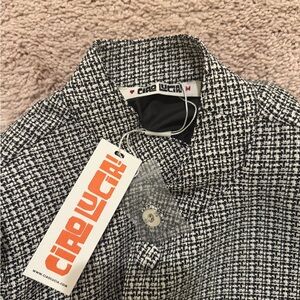 Ciao Lucia Monochrome Tweed Jacket